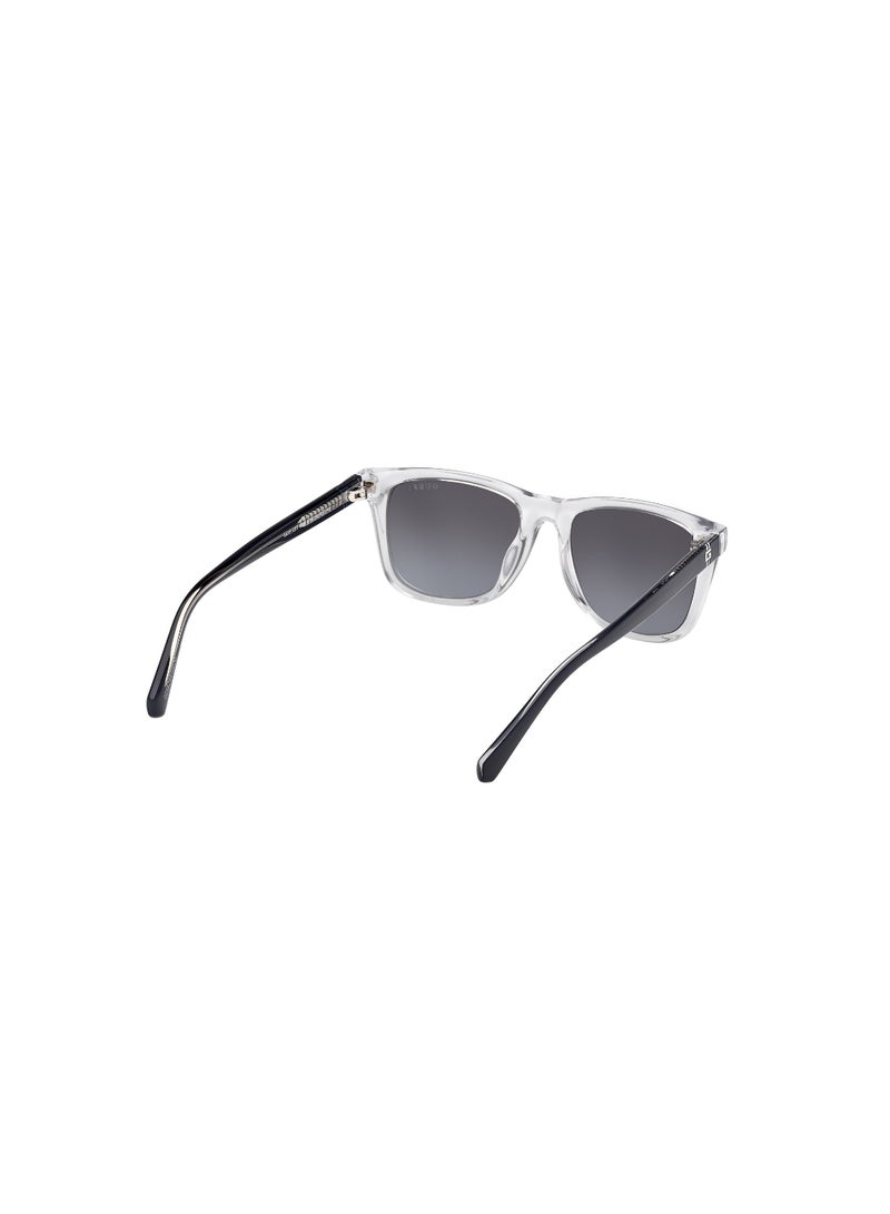 GUESS نظارات شمسية مستطيلة شفافة كاملة الإطار من غيس للأولاد - Image 5