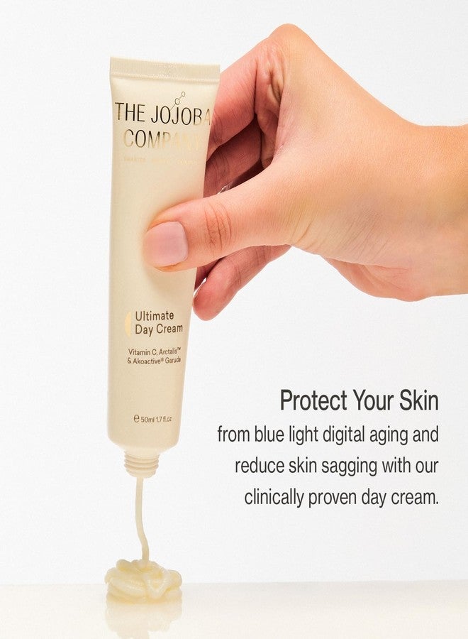 Jojoba Ultimate Day Cream With Vitamin C, Arctalis & Akoactive Garuda - Firms & Lifts - Smooths Fines Lines - Blue Light Protection - 50ml - Image 2