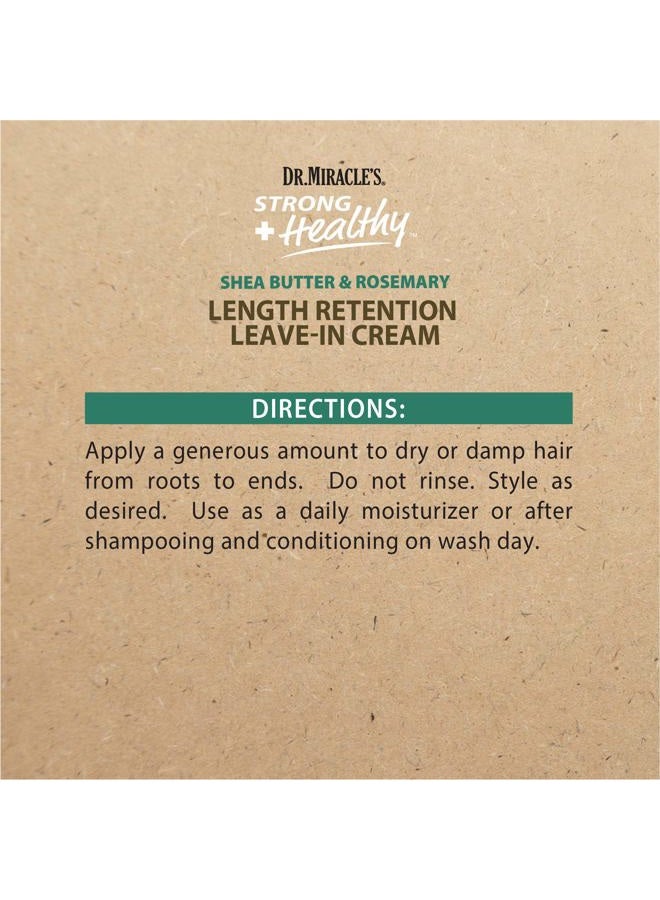 Dr. Miracle's Dr.Miracle's strong & healthy length retention leave in cream. contains shea butter, rosemary and grapeseed oil. - Image 4