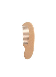 Pure Wool Baby Hair Comb Set with Scalp Massage Beech Small Wooden Comb
