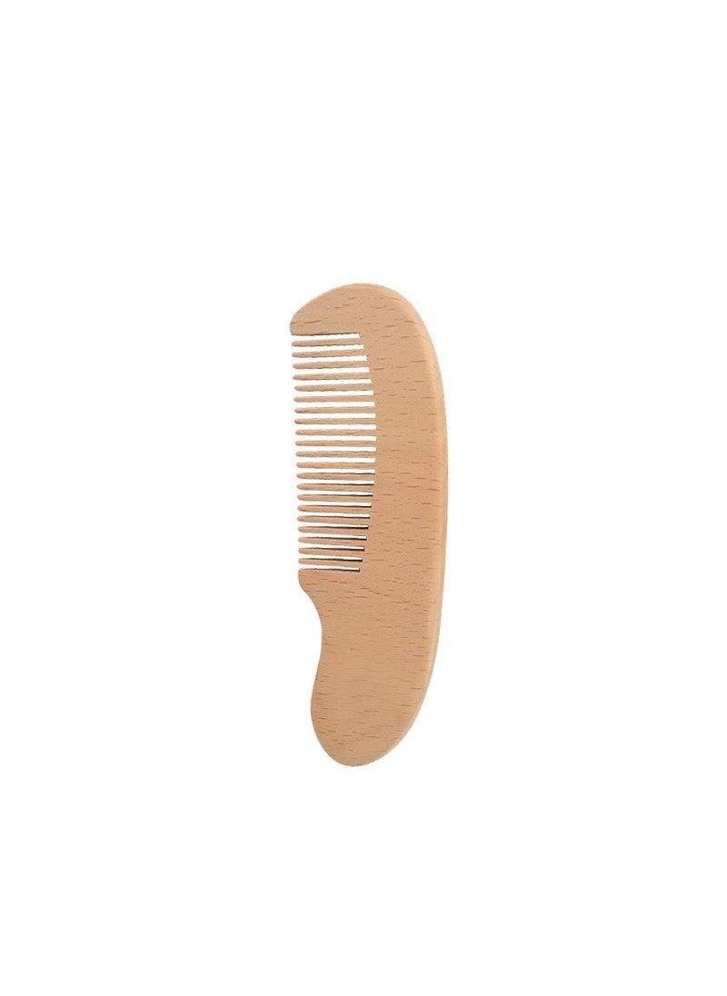 Generic - Pure Wool Baby Hair Comb Set with Scalp Massage Beech Small Wooden Comb - Image 1