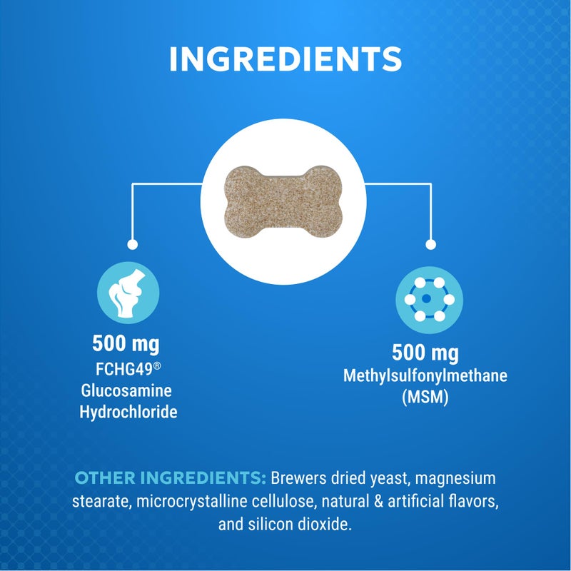 Nutramax Laboratories Nutramax Cosequin Elements Dogs Joint Health Supplement, Contains Glucosamine for Dogs, MSM, Supports Healthy Joints, For All Breeds and Sizes, Chewable Tablets, 75 Count - Image 4