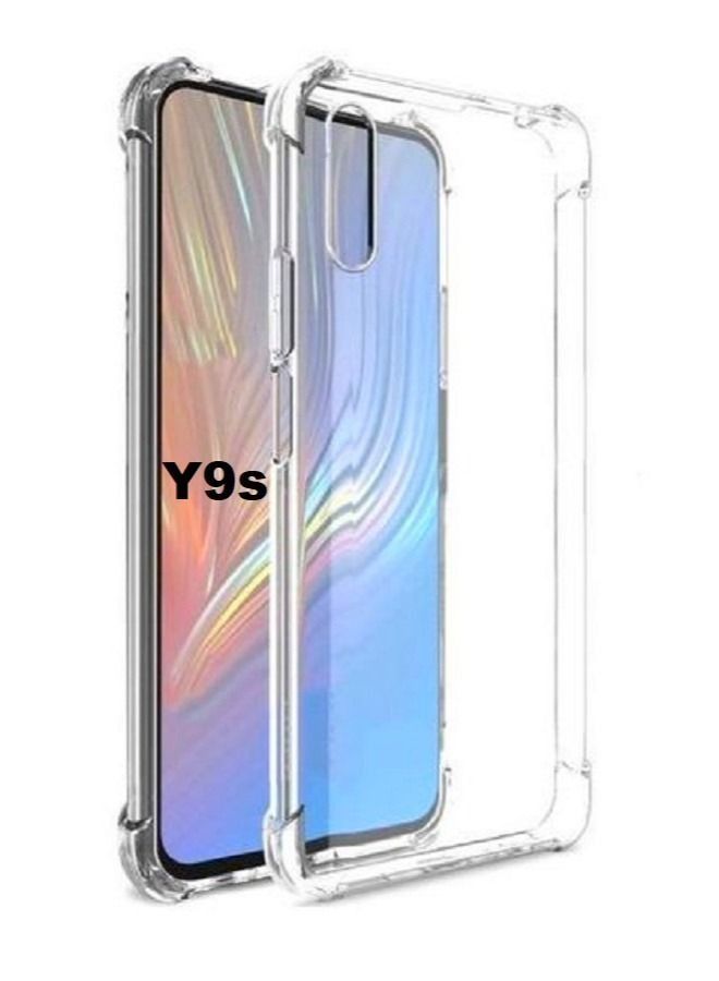 جراب Huawei Y9s الشفاف المقاوم للصدمات غطاء TPU ممتص للصدمات شفاف مع وسادة هوائية لحماية الزاوية 6.59 بوصة - Image 3