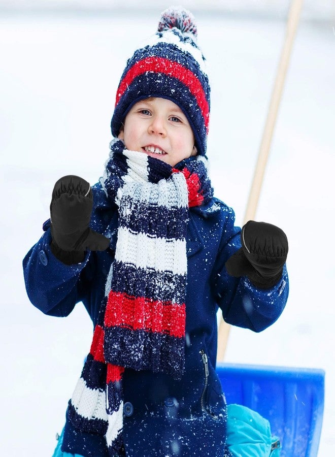 MENOLY Toddlers Kids Winter Waterproof Windproof Mitten Gloves Thinsulate Outdoors Sports Cold Weather Mittens for Little Girls Boys - Image 2