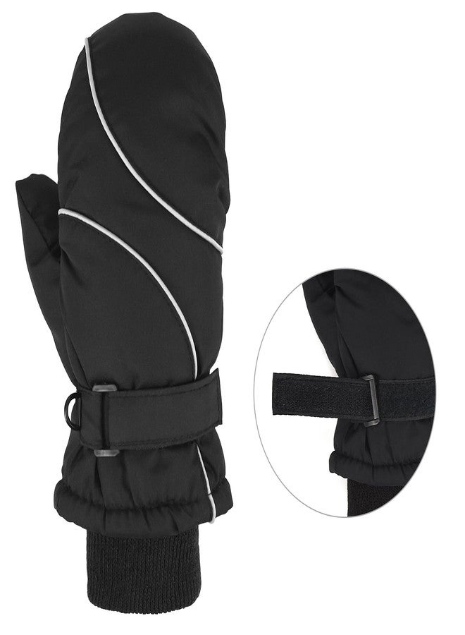 MENOLY Toddlers Kids Winter Waterproof Windproof Mitten Gloves Thinsulate Outdoors Sports Cold Weather Mittens for Little Girls Boys - Image 5