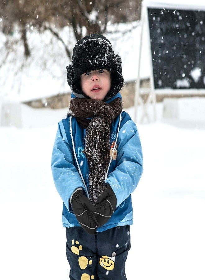 MENOLY Toddlers Kids Winter Waterproof Windproof Mitten Gloves Thinsulate Outdoors Sports Cold Weather Mittens for Little Girls Boys - Image 4