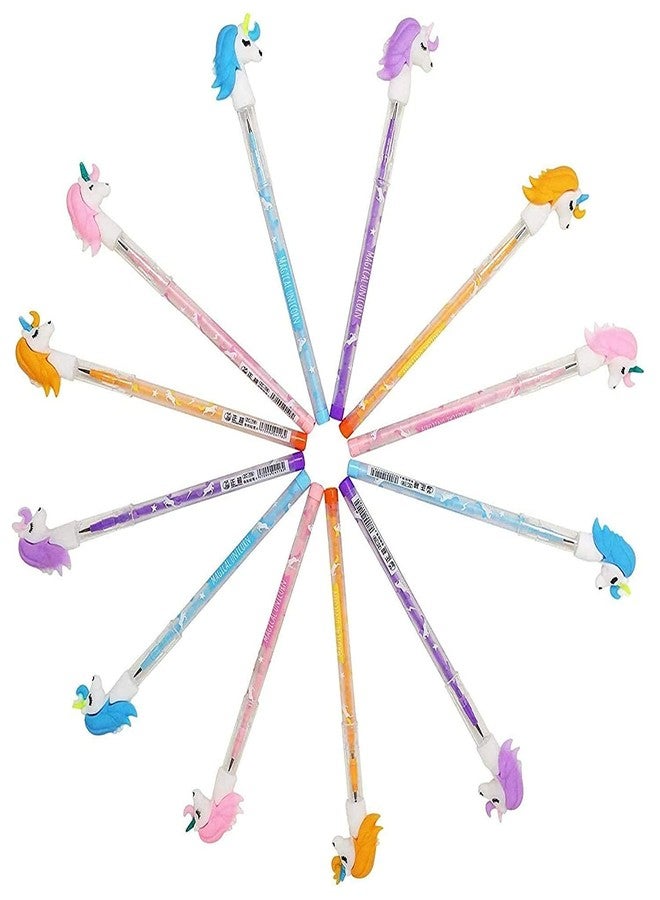 JMK CRAFTS Cute Pencils for Kids | School Supplies & Birthday Return Gifts | Smooth Writing & Drawing Pencils for Children, Girls & Boys | Stationery for School & Office (Unicorn, 8, count) - Image 1