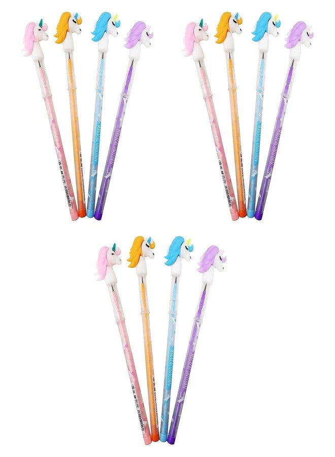 JMK CRAFTS Cute Pencils for Kids | School Supplies & Birthday Return Gifts | Smooth Writing & Drawing Pencils for Children, Girls & Boys | Stationery for School & Office (Unicorn, 8, count) - Image 3