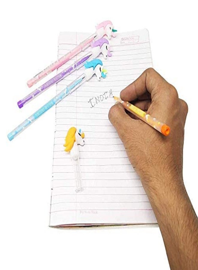 JMK CRAFTS Cute Pencils for Kids | School Supplies & Birthday Return Gifts | Smooth Writing & Drawing Pencils for Children, Girls & Boys | Stationery for School & Office (Unicorn, 8, count) - Image 4