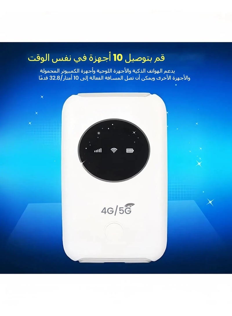 Portable Asia Travel Mobile WiFi 4G LTE Portable WiFi SIM Card Slot Unlock 5G WiFi Wireless Lightweight 3200mAh Router - Image 5