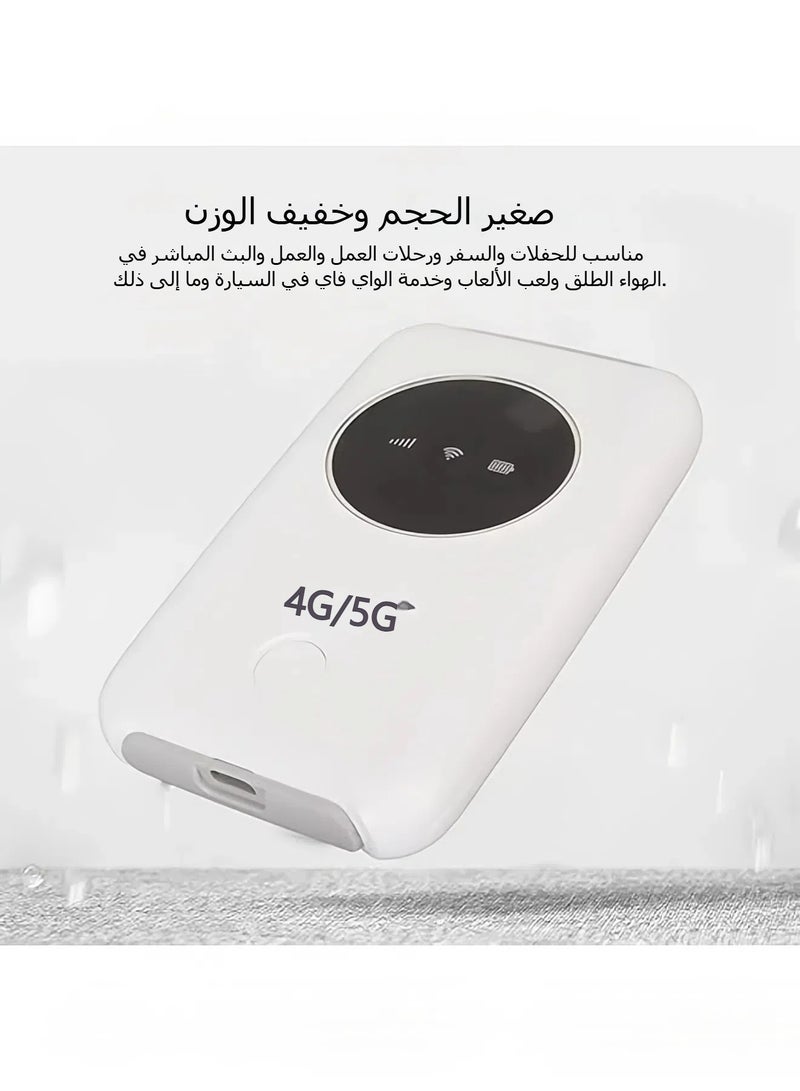 Portable Asia Travel Mobile WiFi 4G LTE Portable WiFi SIM Card Slot Unlock 5G WiFi Wireless Lightweight 3200mAh Router - Image 4