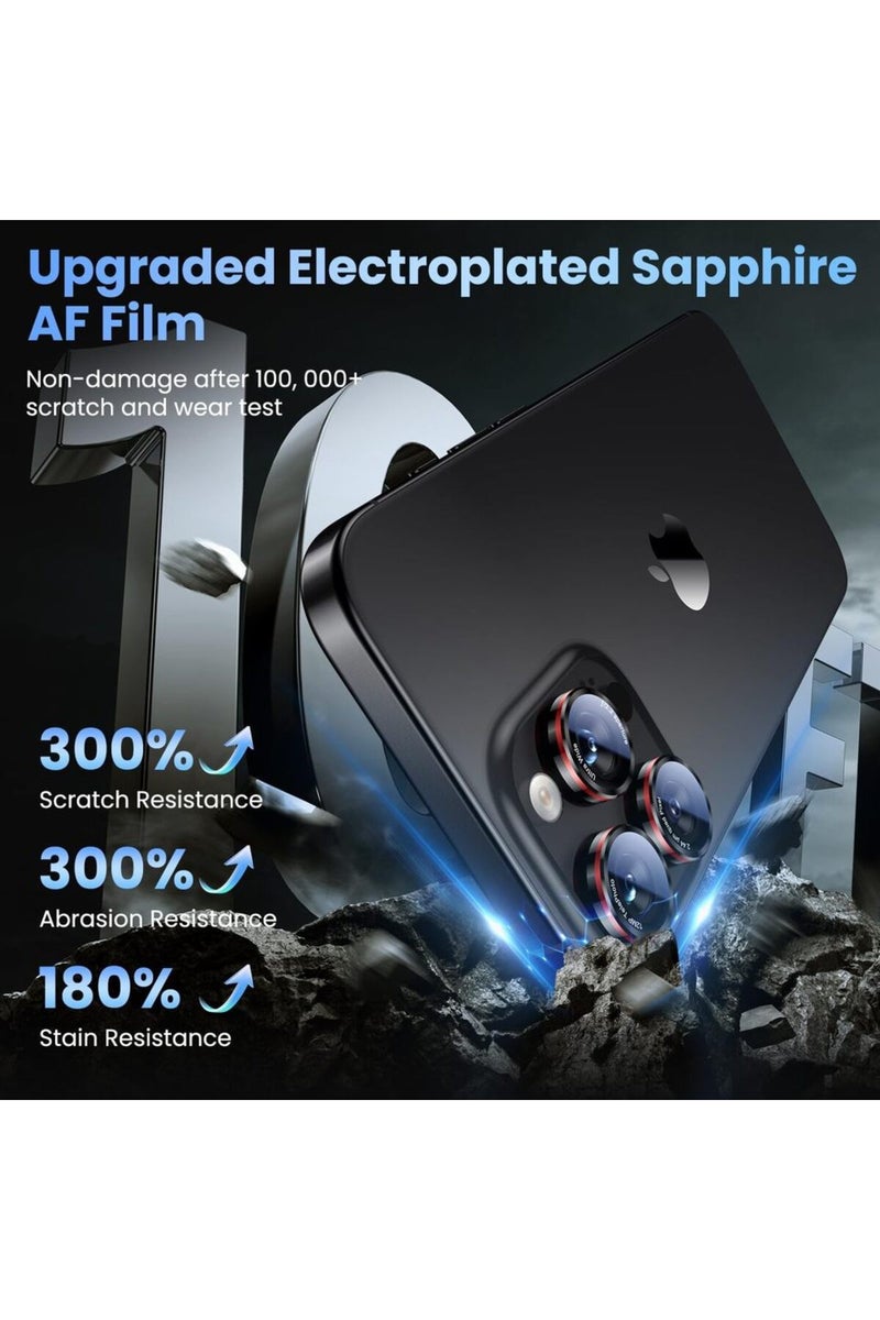 إيروريكس غطاء حماية عدسة الكاميرا من الزجاج المقوى لهواتف آيفون 16 و16 بلس، وهو متوافق أيضًا مع هواتف آيفون 17 و16E و16 E و15 برو ماكس و14 - Image 3