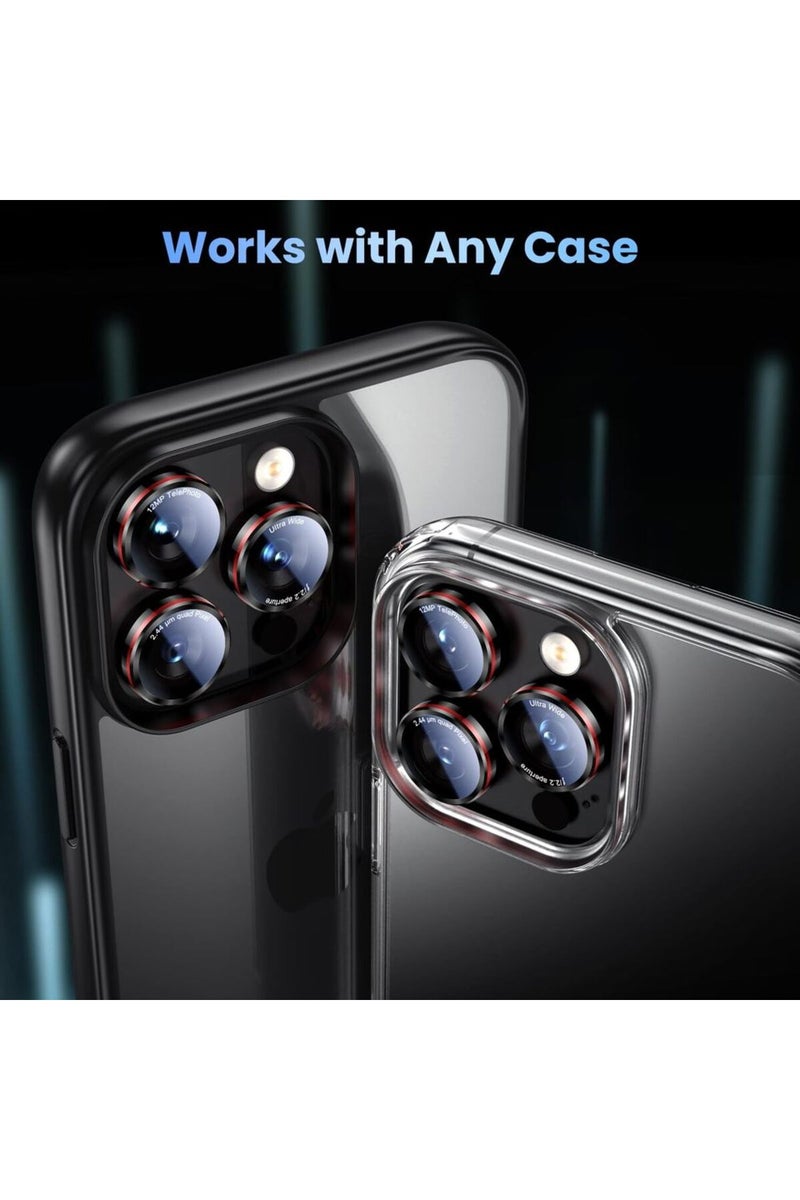 إيروريكس غطاء حماية عدسة الكاميرا من الزجاج المقوى لهواتف آيفون 16 و16 بلس، وهو متوافق أيضًا مع هواتف آيفون 17 و16E و16 E و15 برو ماكس و14 - Image 2