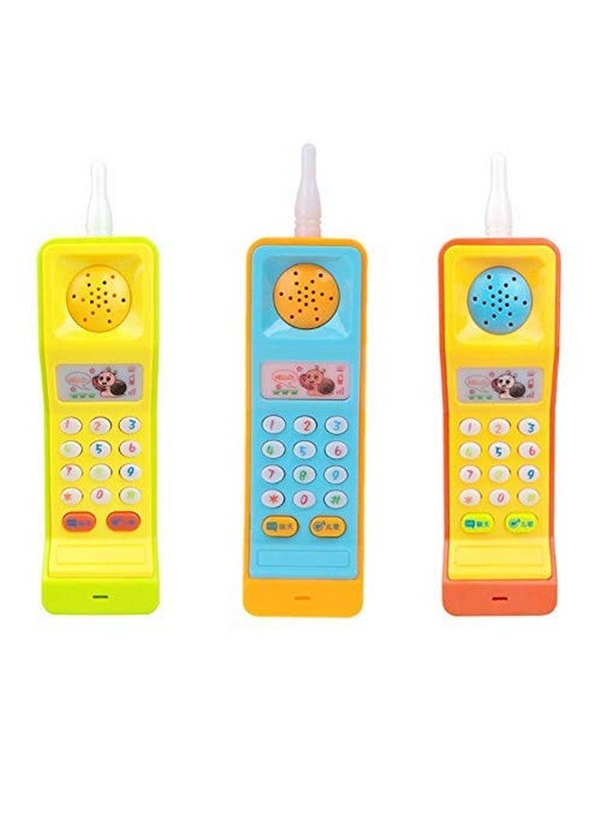 VGRASSP Cordless Musical Toy Phone Mobile for Kids - Animal, Number and Keypress Sounds - Colorful Lights and Music Multicolor - Image 1