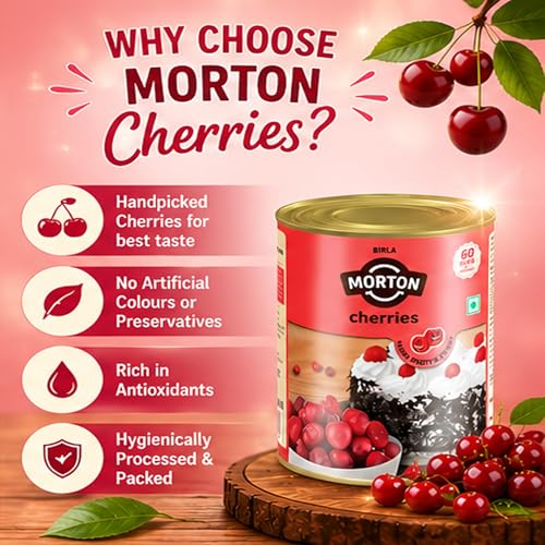 Morton Birla Morton Premium Canned Cherries 850 Gm - Image 5