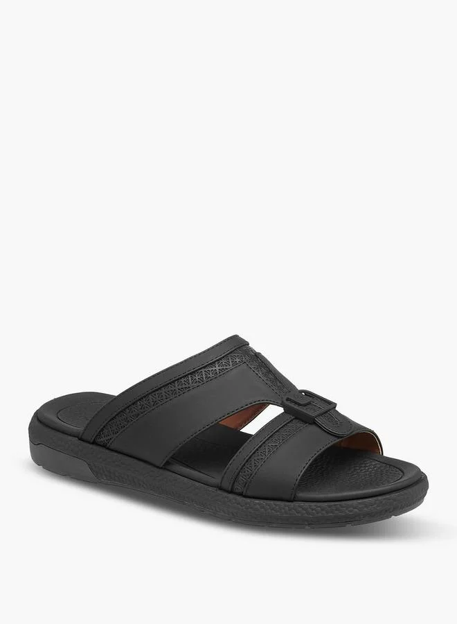 لو كونفورت Men Buckle Detail Arabic Sandals