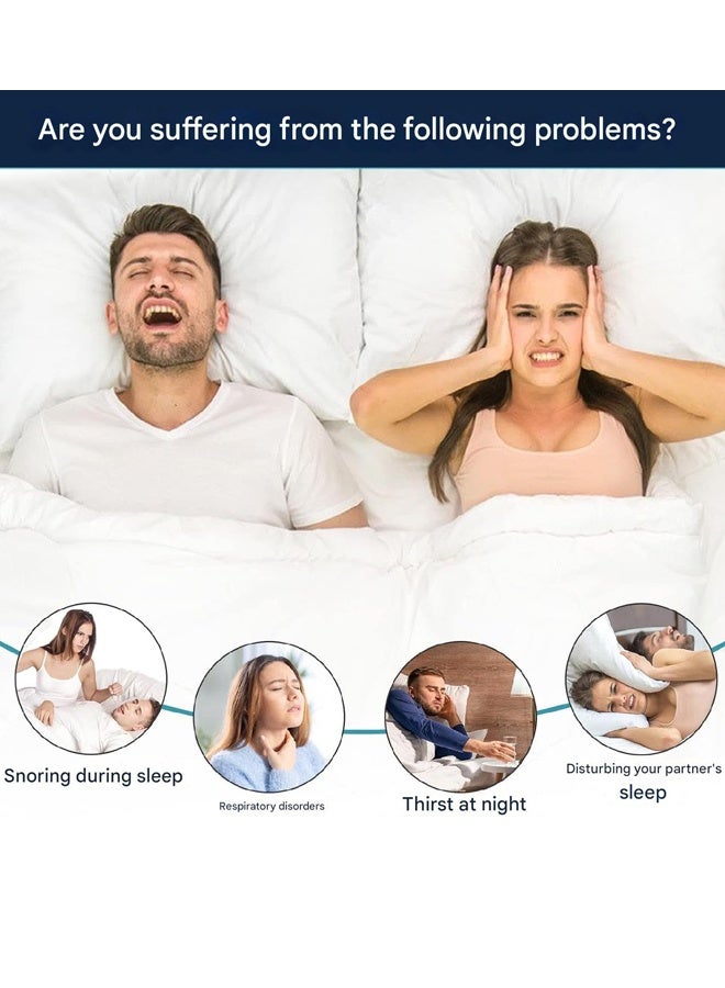 Chin Strap for Sleeping Jaw Strap Sleep Chin Strap Effective Anti Snoring Adjustable Breathable Anti Snore Chin Strap Snoring Solution to Keeping Mouth Closed 1*Black - Image 5