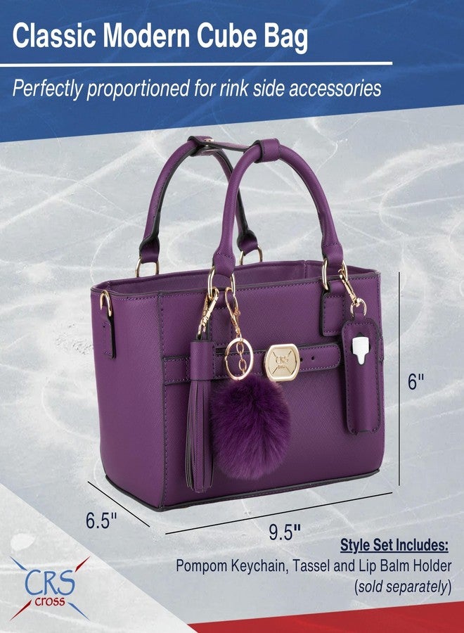 CRS Cross Rink Side Tote. Ice Skating Accessory Bag-Figure Skating, Roller, Inline Skaters, Dance, Cheer.Organizes Guards Water Bottle Phone (Rink Side Tote, Purple Violet) - Image 5