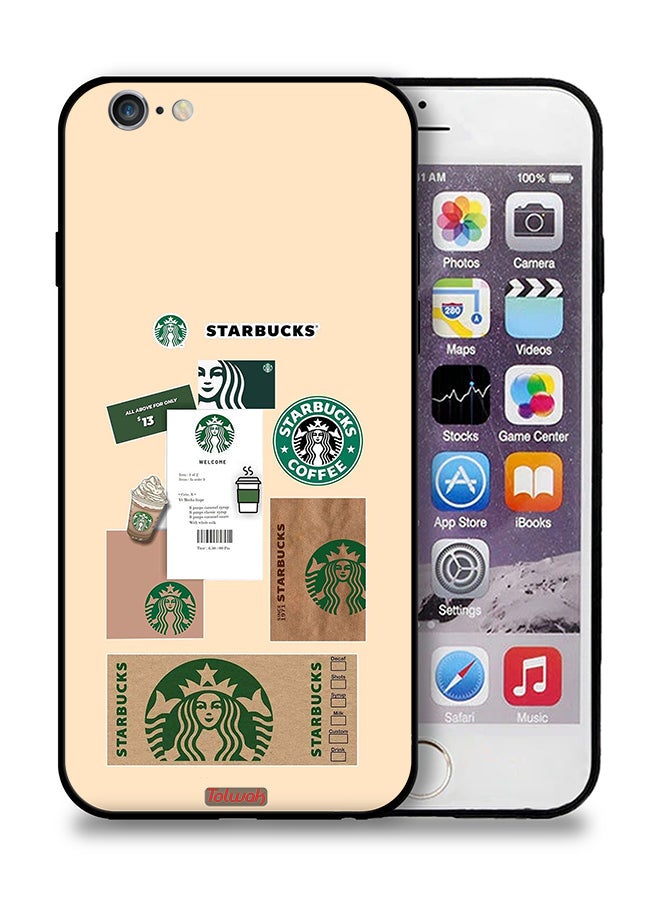 Tolwak Apple iPhone 6 Plus/6s Plus Protective Case Coffee Sticker - Image 1