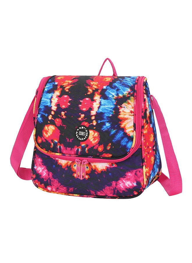 CUBS Tie Dyed Waterproof lunch bag with adjustable shoulder strap carrying your favorite meals to school, work or while traveling  - Image 1