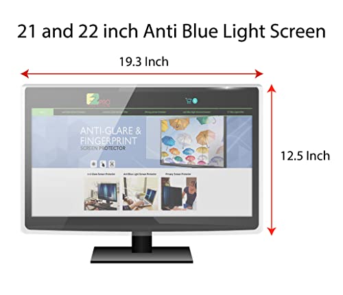 EZ-Pro Screen Protector Anti Blue Light Screen filter for 21 and 22 Inches Widescreen Desktop Monitor, Blocks Excessive Harmful Blue Light, Reduce Eye Fatigue and Eye Strain - Image 2