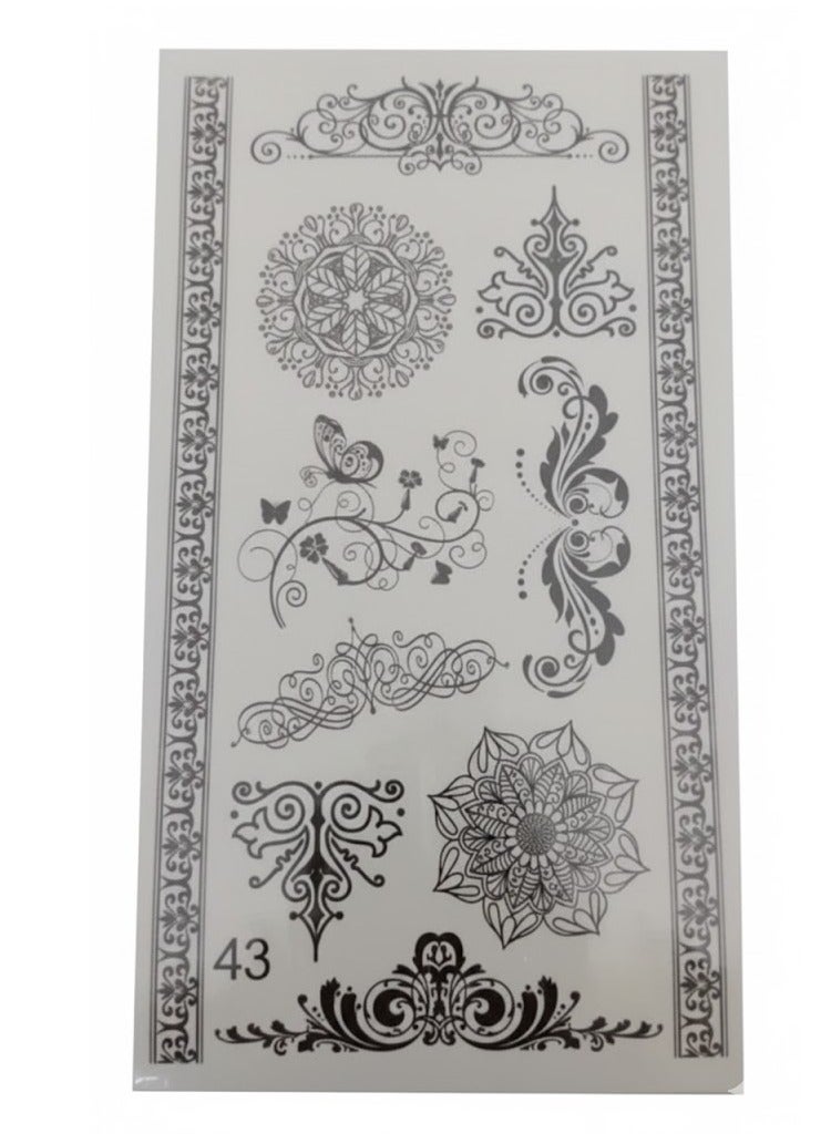 ملصقات وشم مؤقتة بتصاميم جميلة - Image 1