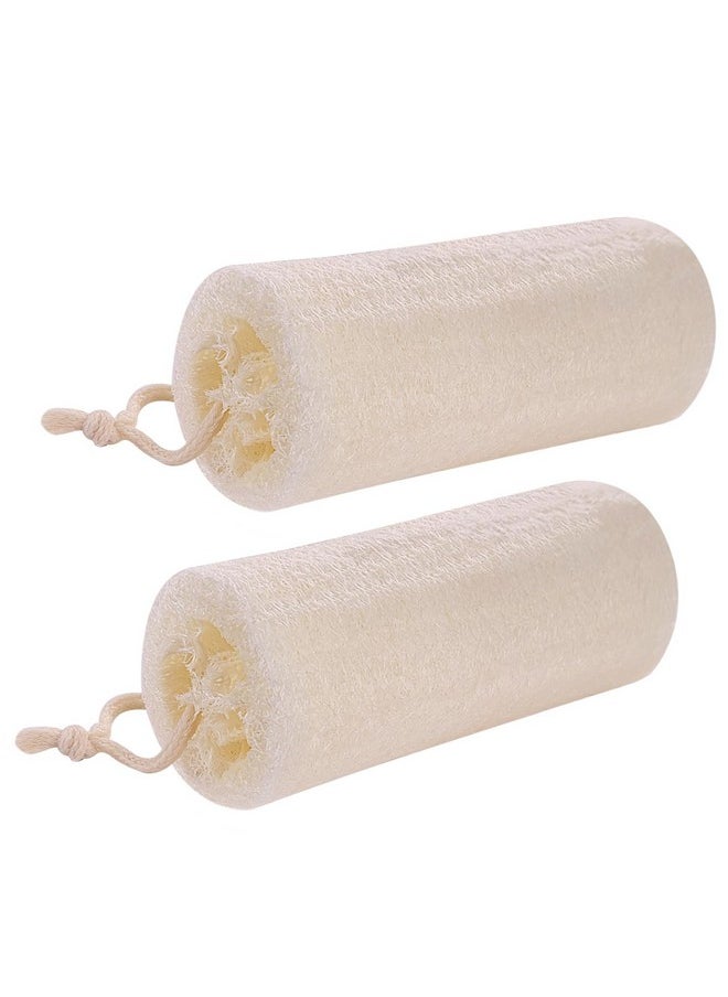 GigaGround - Organic Natural Loofah Sponge (2 Pack) Large 6“ Natural Loofah Exfoliating Body Scrubber Egyptian Loofa Eco Friendly 100% All Natural Luffa Cleaning For Deep Clean Skin Care Bath Spa Shower Men Women - Image 1
