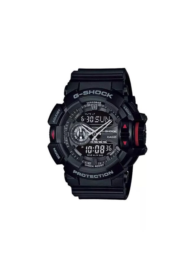 Casio G Shock Mens Quartz Sport Watch, Analog Digital and Resin GA-400-1BDR - Image 2