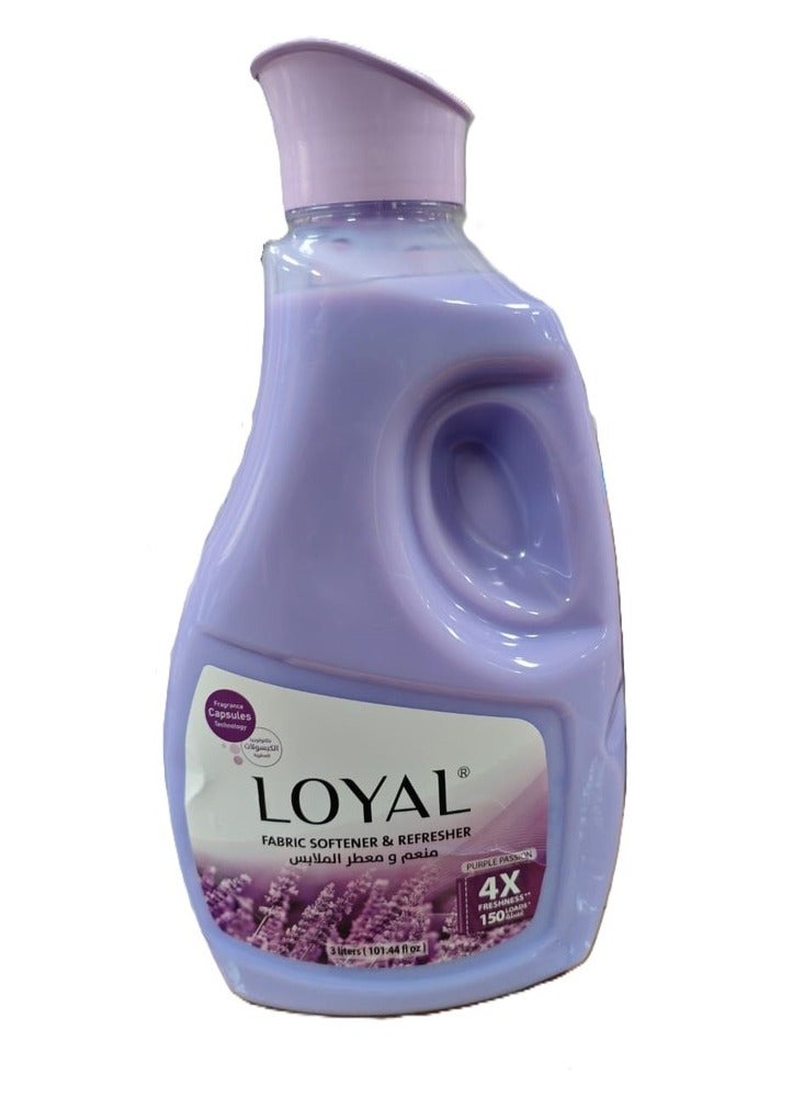 loyal Fabric Softener & Refresher Purple Passion 3000 ml - Image 1