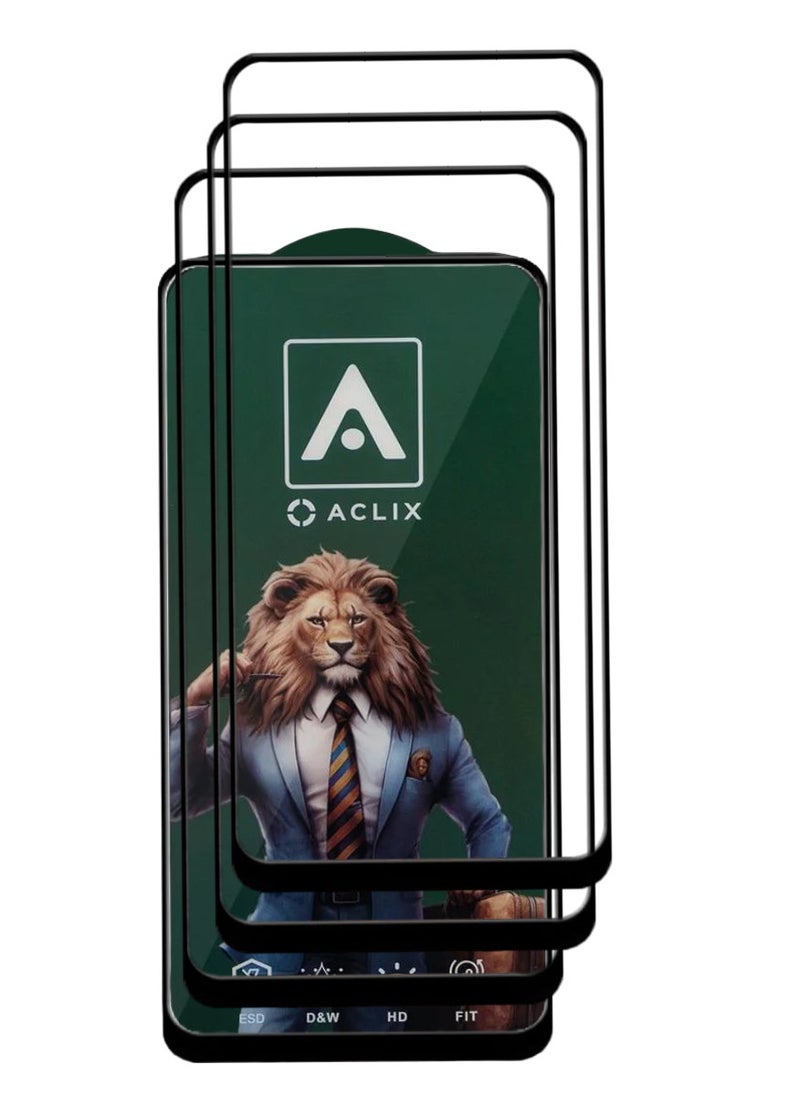 ACLIX 3 Pieces Antistatic ESD Dustproof Premium Quality High Definition Tempered Glass Screen Protector Designed For Huawei P50 - Image 1