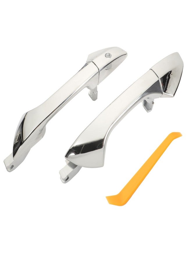 Gaogsiy 2PCS Chrome Front Exterior Door Handle fits Accord 2008-2012 Left Driver and Right Passenger Side Replaces 72181-TA5-A11, 72683-TA5-A11 with Keyhole + Pry Plate+Cover - Image 1