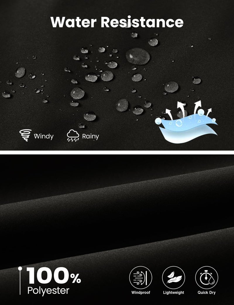 TBMPOY Men's Vest Casual Lightweight Thin Utility 3 Zip Pockets Stylish Sleeveless Jackets Summer Fall Golf Travel Business Outerwear Black L - Image 2