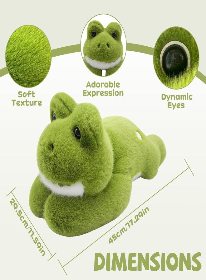 Gisqis Green Frog Stuffed Animal 17.7INCH 1.56IB Cute Weighted Frog Plush - Image 2