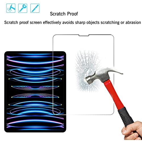 Ailun Screen Protector for iPad Air 4/5 Generation[10.9 Inch,2022 5th &2020 4th] iPad Pro 11 Inch Display[2022&2021&2020&2018 Release] Tempered Glass [Face ID & Apple Pencil & Case Compatible][2 Pack] - Image 5