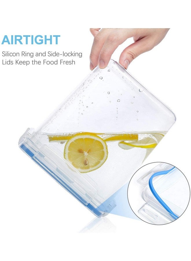 ENTITY Airtight Storage Container Set for Fridge BPA Free Airtight Plastic Container for Kitchen - 1300ml, Transparent (Pack of 4) - Image 3