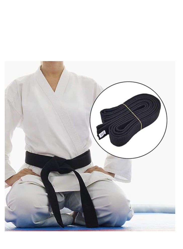 حزام قماشي للفنون القتالية باللون الاسود - Image 3