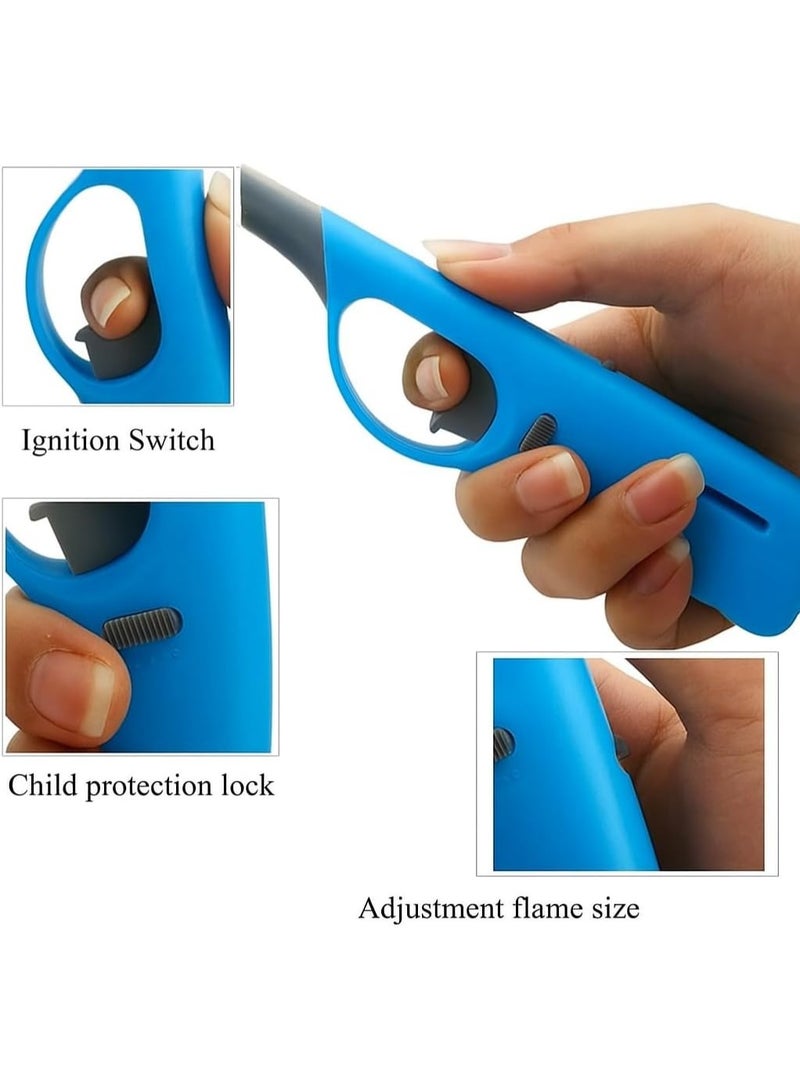 JIHAM Lighter 4-Pcs, Stainless Steel and Durable, Wind Resistant, Refillable Gas, Kitchen Lighter perfect for Kitchen, Candle, Grill, BBQ, Fireplace, Bakhoor and Charcoal - Image 5