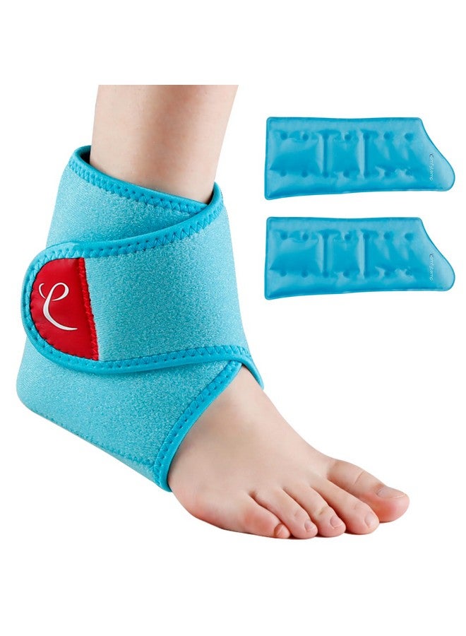 Comfytemp Comfytemp Ankle Ice Pack Wrap Brace for Swelling, Foot Pain Relief, 2 Gel Ice Packs for Injuries Reusable, FSA HSA Approved, Ice Bag Hot Cold Compression for Plantar Fasciitis, Men Women Surgery Gift - Image 1