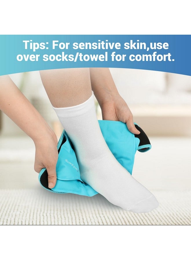 Comfytemp Comfytemp Ankle Ice Pack Wrap Brace for Swelling, Foot Pain Relief, 2 Gel Ice Packs for Injuries Reusable, FSA HSA Approved, Ice Bag Hot Cold Compression for Plantar Fasciitis, Men Women Surgery Gift - Image 4