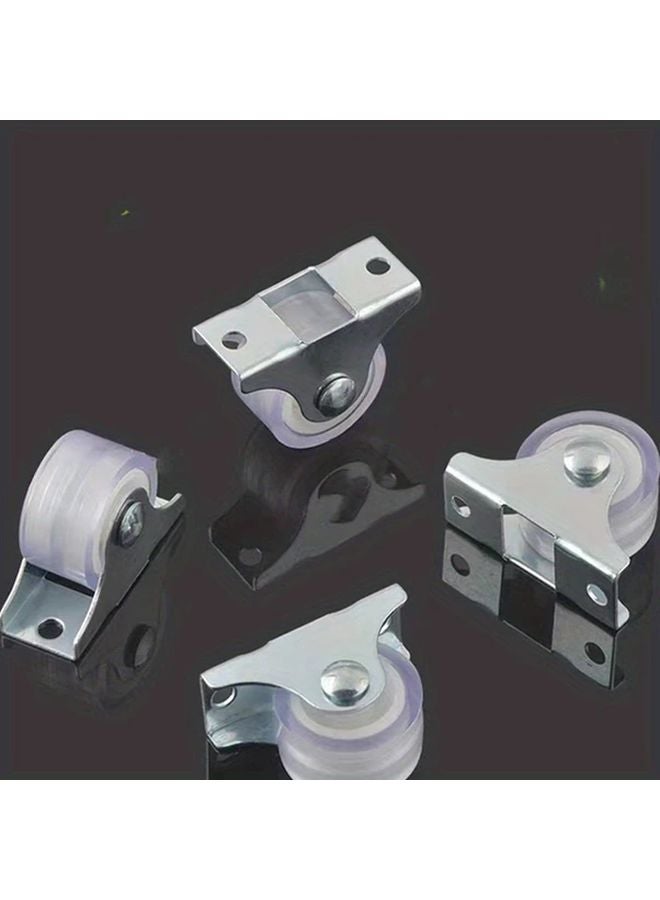 4 قطع 1 بوصة عجلات صناعية صامتة توجيهية للأثاث المطبخ وعربة التسوق - Image 1