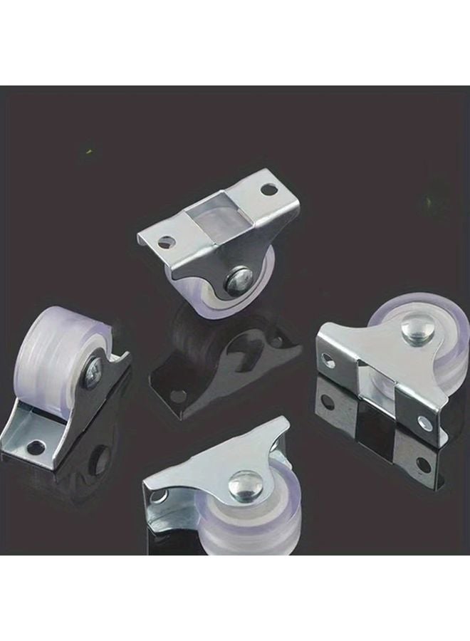 4 قطع 1 بوصة عجلات صناعية صامتة توجيهية للأثاث المطبخ وعربة التسوق - Image 4