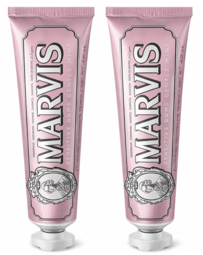 Marvis Pack of 2 Sensitive Gums Gentle Mint Toothpaste, 75 ml