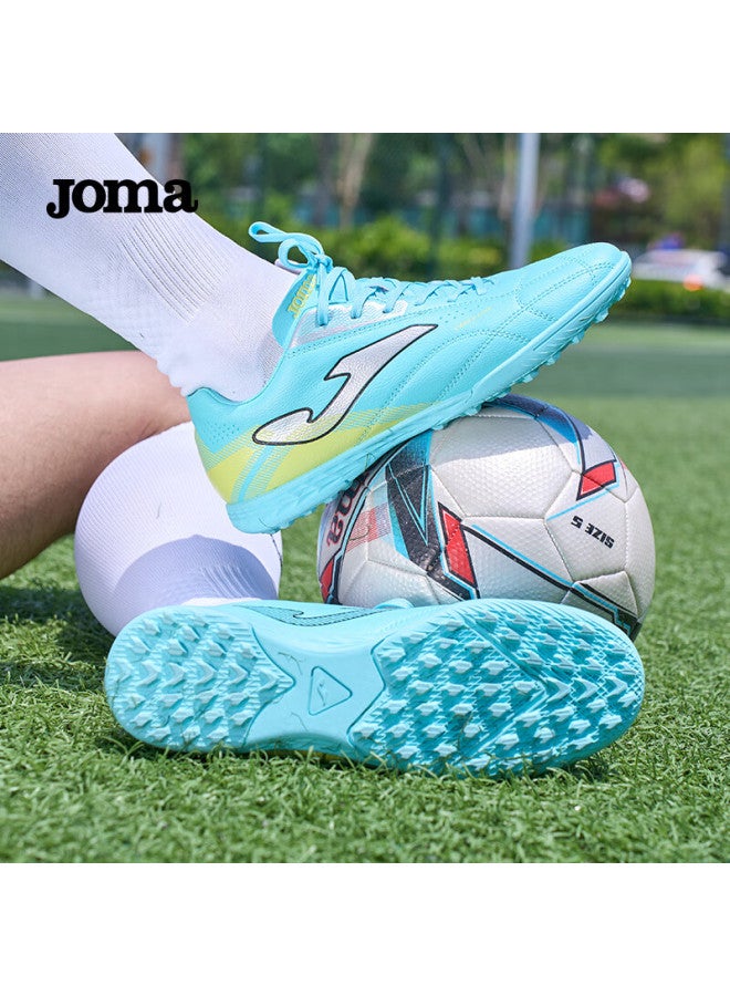 Joma Men's Football Shoes Tf Turf Studs Non-slip Wear-resistant Breathable Professional Match-level Soccer Training Shoes Lake Blue Size 45 - Image 1