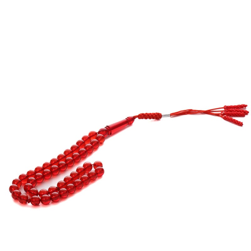 آر إس مسباح تراب الكهرمان البولندي لون أحمر كركوشة أحمر دائري - Image 2