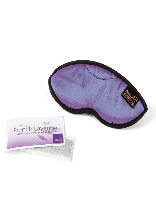 Dream Essentials Dream Essence Aromatherapy Sleep Mask, Handmade in the USA, Comes with Removable Organic French Lavender Sachet Revised 2022 Designs (Lilac - Image 1