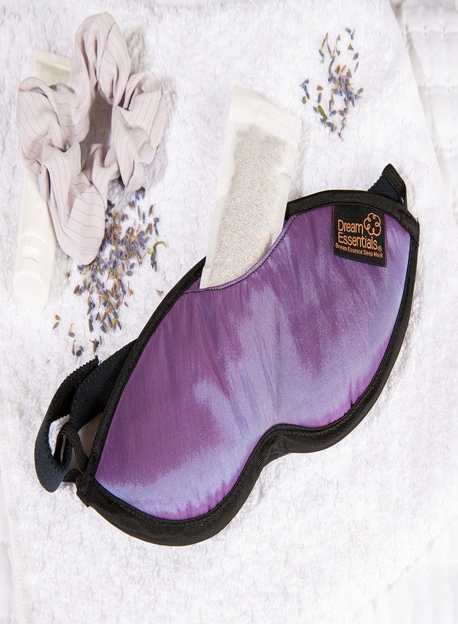 Dream Essentials Dream Essence Aromatherapy Sleep Mask, Handmade in the USA, Comes with Removable Organic French Lavender Sachet Revised 2022 Designs (Lilac - Image 5