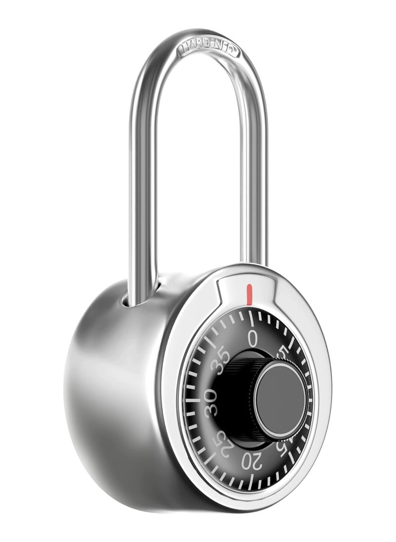 Generic Coded Lock, Rotary Padlock Combination Padlocks Rotary Padlock Digit Combination Locker Lock Safe Round Dial Number Luggage Suitcase Security  - Image 5