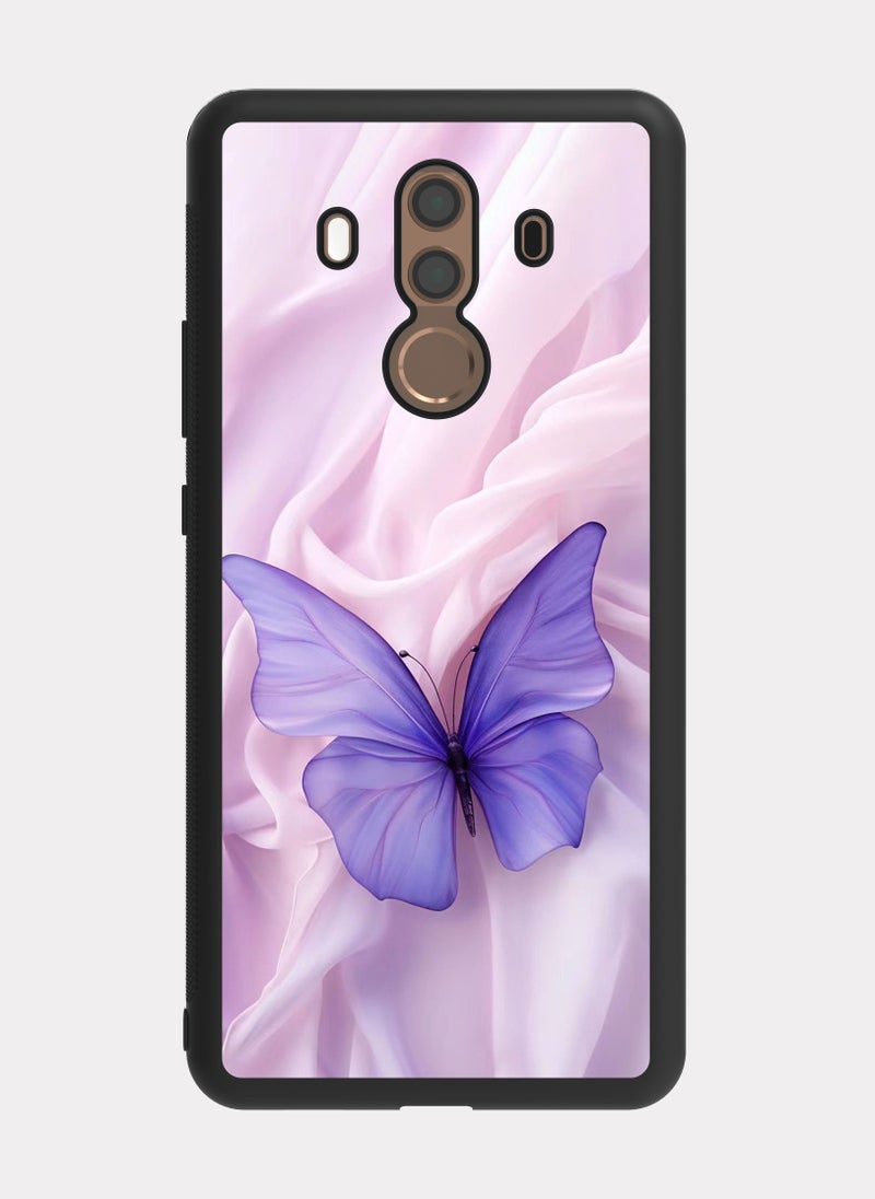 بكسلات كفر هواوي ميت 10 فراشة بنفسجية بنفسجي - Image 1