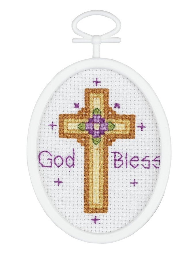 Janlynn Holy Cross Counted Cross Stitch Kit with Frame - Image 1