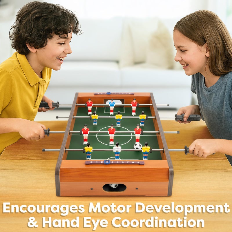 Hey! Play! Foosball Table - 20-Inch Mini Soccer/Football Table Game for Arcade, Game Room, and Mancave - Set Includes Two Balls and Score Keeper by Hey Play - Image 5